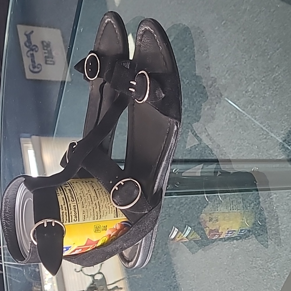 Prada black suede gladiator style sandals 40